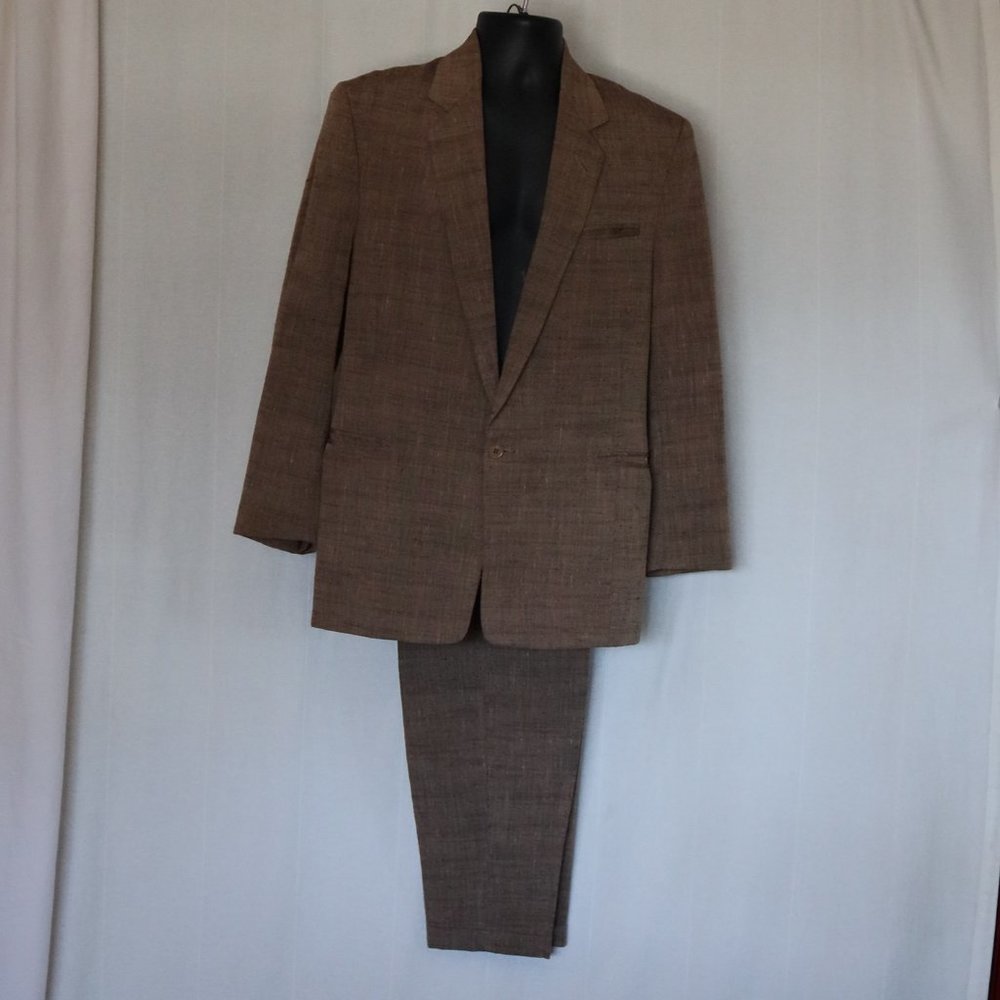 70's "Rock Star" Brown 2pc Suit Mens/Unisex
